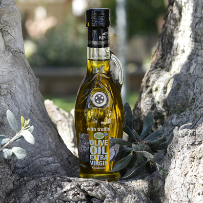 KORVEL Greek Extra Virgin Olive Oil with Truffle - 8.45 fl oz (250ml) - 2 Pack