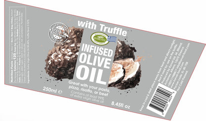 KORVEL Greek Extra Virgin Olive Oil with Truffle - 8.45 fl oz (250ml) - 2 Pack